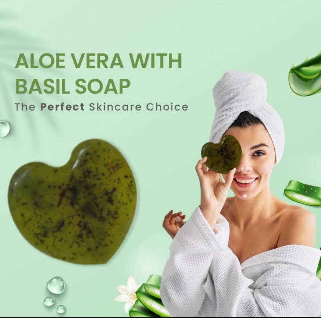 Aloe vera  with basil soap